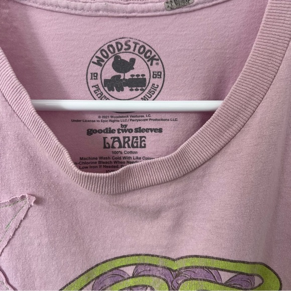 Colorful t shirt Tie-Dye Maxi Dress with off center split, festival dress sz L - Picture 8 of 10